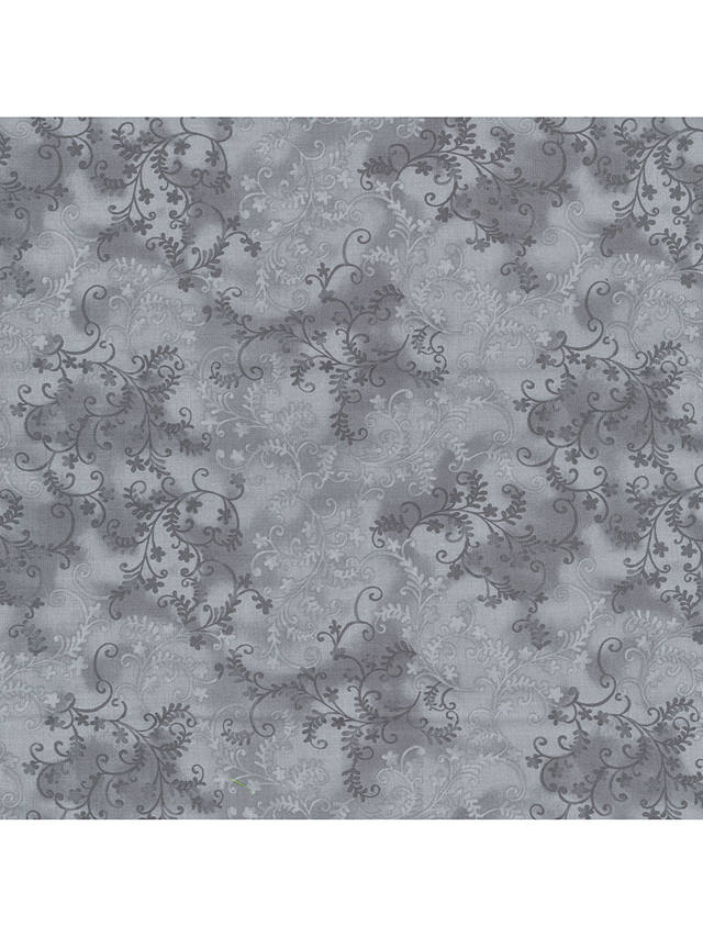Oddies Textiles Mystic Vine Print Fabric, Grey