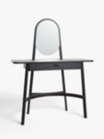 John Lewis Rattan Dressing Table and Mirror, Black
