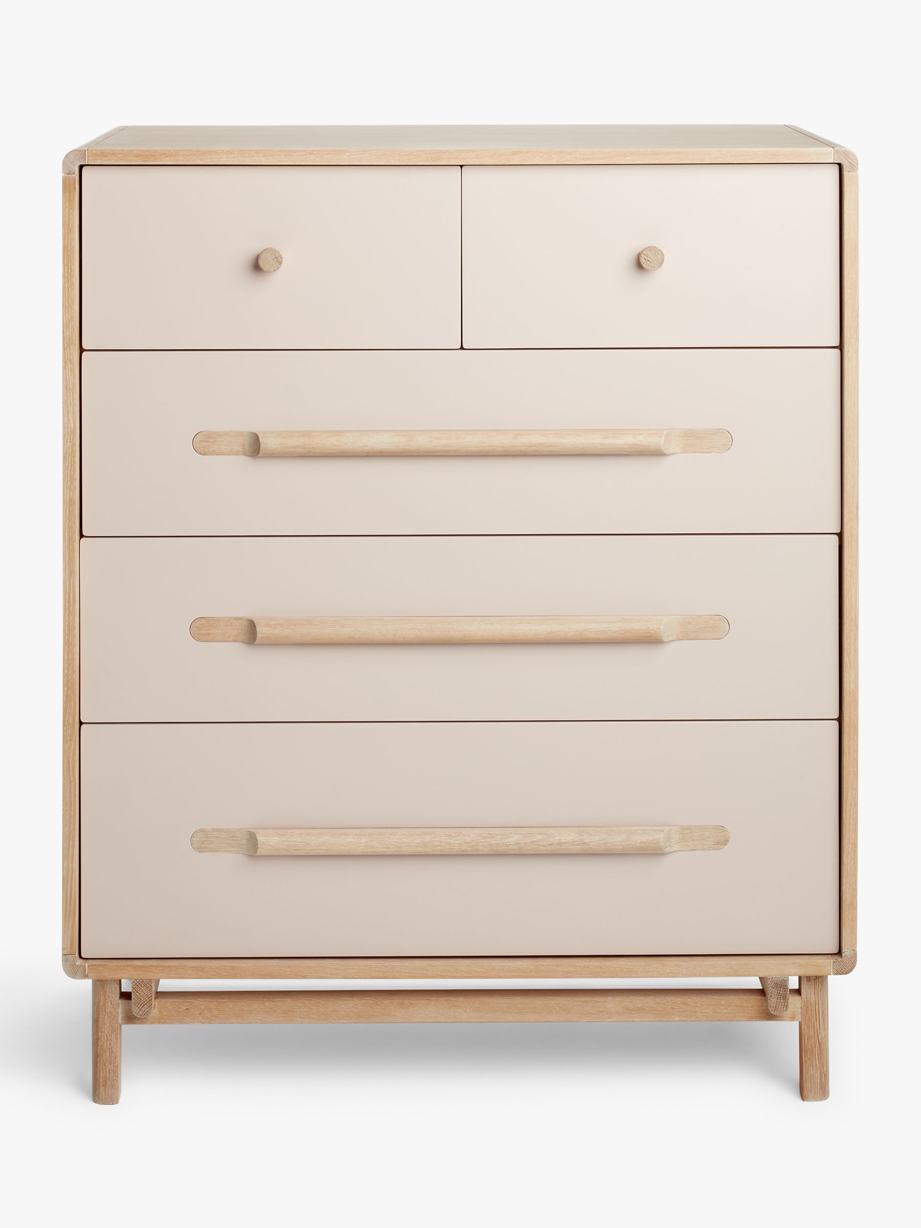 John Lewis & Partners Soft Edge 5 Drawer Chest, Oak