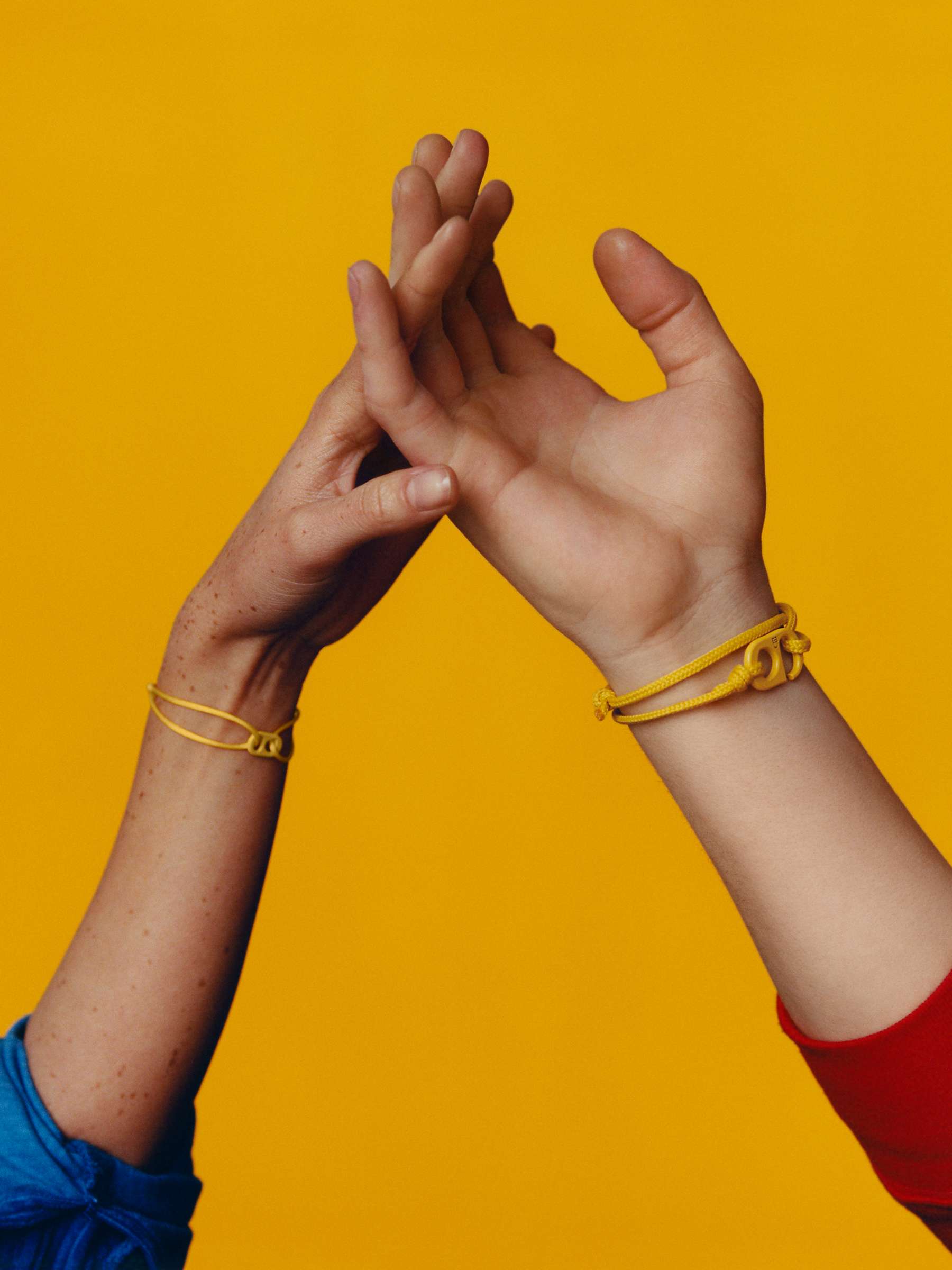Buy #TOGETHERBAND UN Goal 7 - Affordable and Clean Energy Recycled Plastic Mini Bracelet, Pack of 2, Yellow Online at johnlewis.com