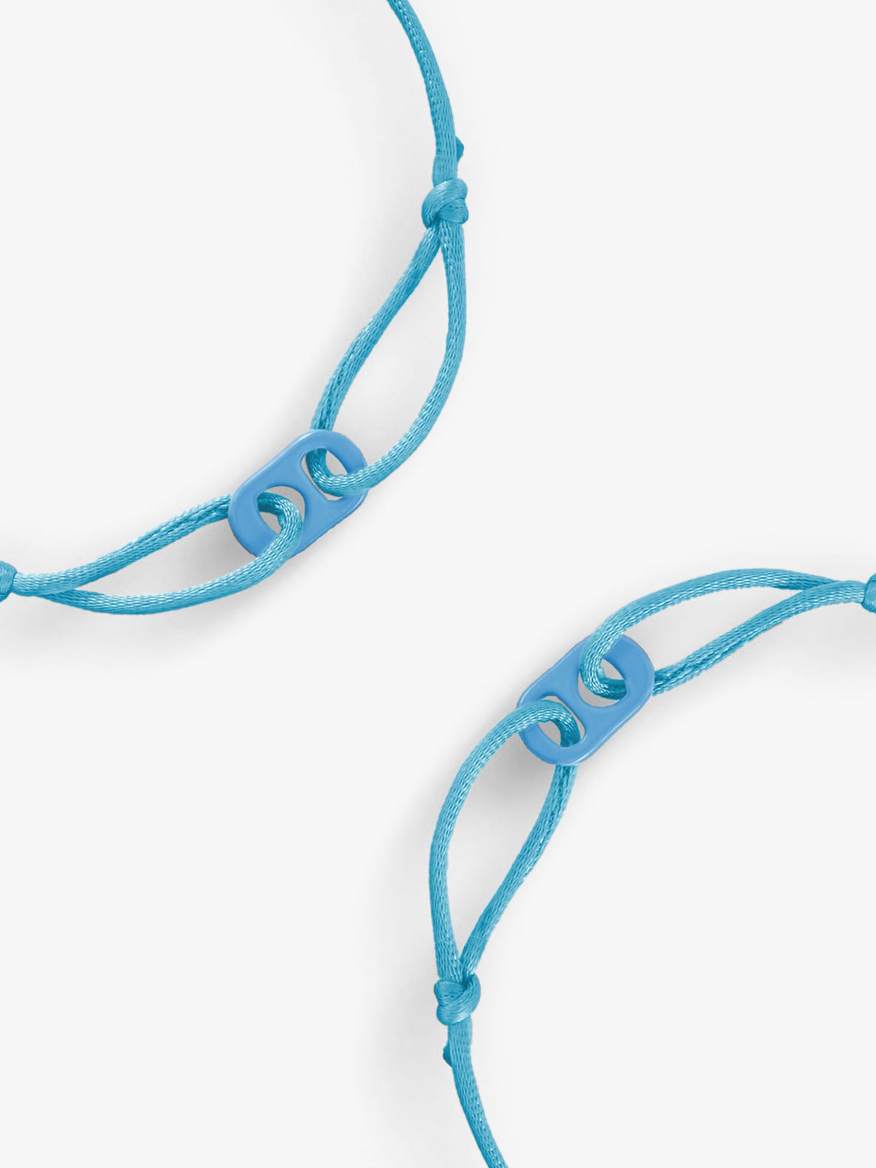 #TOGETHERBAND UN Goal 6 - Clean Water and Sanitation Recycled Plastic Mini Bracelet, Pack of 2, Bright Blue