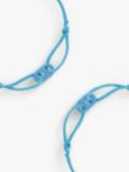 #TOGETHERBAND UN Goal 6 - Clean Water and Sanitation Recycled Plastic Mini Bracelet, Pack of 2, Bright Blue