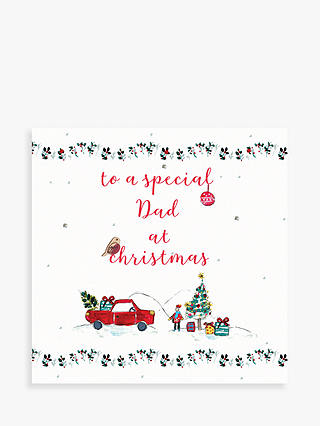 Laura Sherratt Designs Car Dad Christmas Card