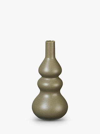 Broste Copenhagen Curves Vase, H28cm, Green