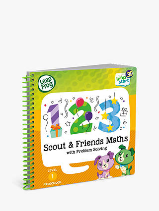 LeapStart 3D Preschool Scout & Friends Maths Activity Book
