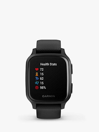 Garmin Venu Sq Music Edition, GPS, Smartwatch, Black with Slate Bezel