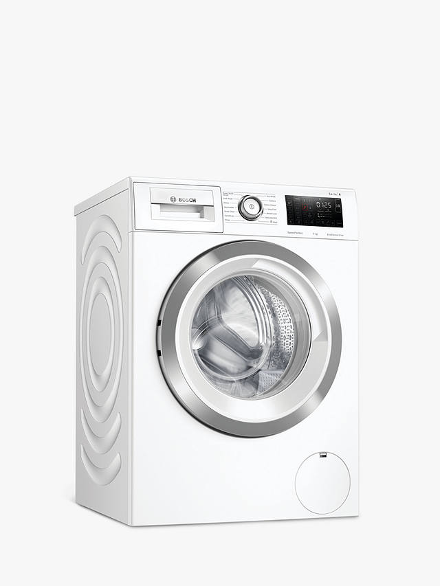 Buy Bosch Serie 6 WAU28R90GB Freestanding Washing Machine, 9kg Load, 1400rpm Spin, White Online at johnlewis.com