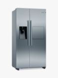 Bosch Serie 6 KAG93AIEPG Freestanding 70/30 American Fridge Freezer, Stainless Steel Effect