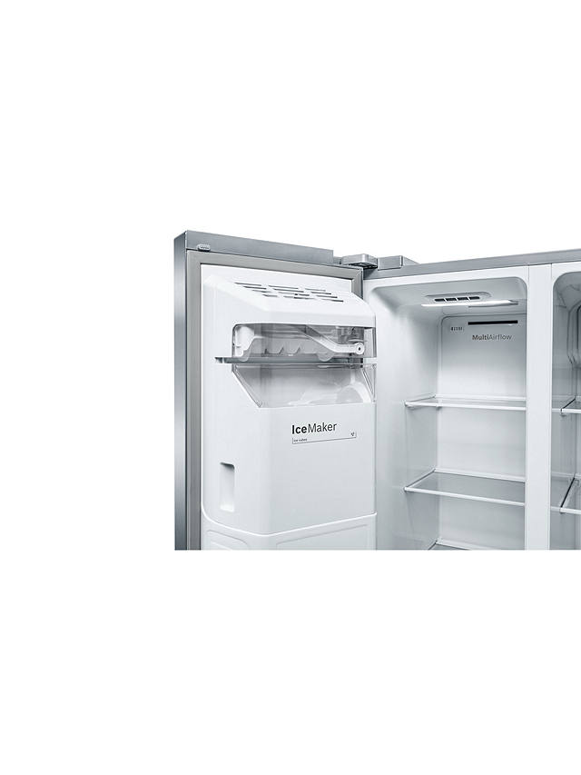 Buy Bosch Serie 6 KAG93AIEPG Freestanding 70/30 American Fridge Freezer, Stainless Steel Effect Online at johnlewis.com