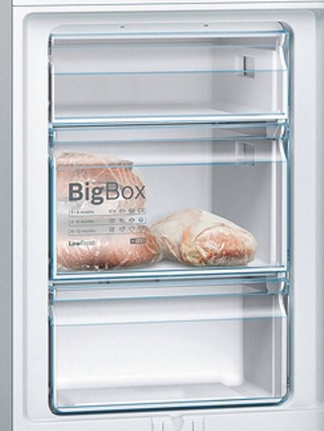 Buy Bosch Serie 4 KGV39VLEAG Freestanding 70/30 Fridge Freezer, Stainless Steel Effect Online at johnlewis.com