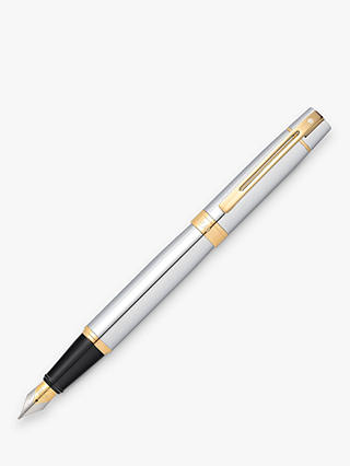 Sheaffer 300 Chrome and Gold Fountain Pen
