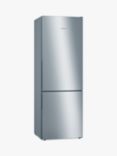 Bosch Serie 6 KGE49AICAG Freestanding 60/40 Fridge Freezer, Stainless Steel