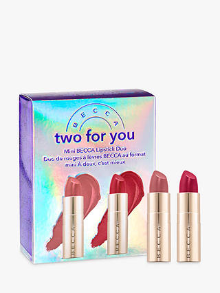 BECCA Two for You Mini Lipstck Duo Makeup Gift Set