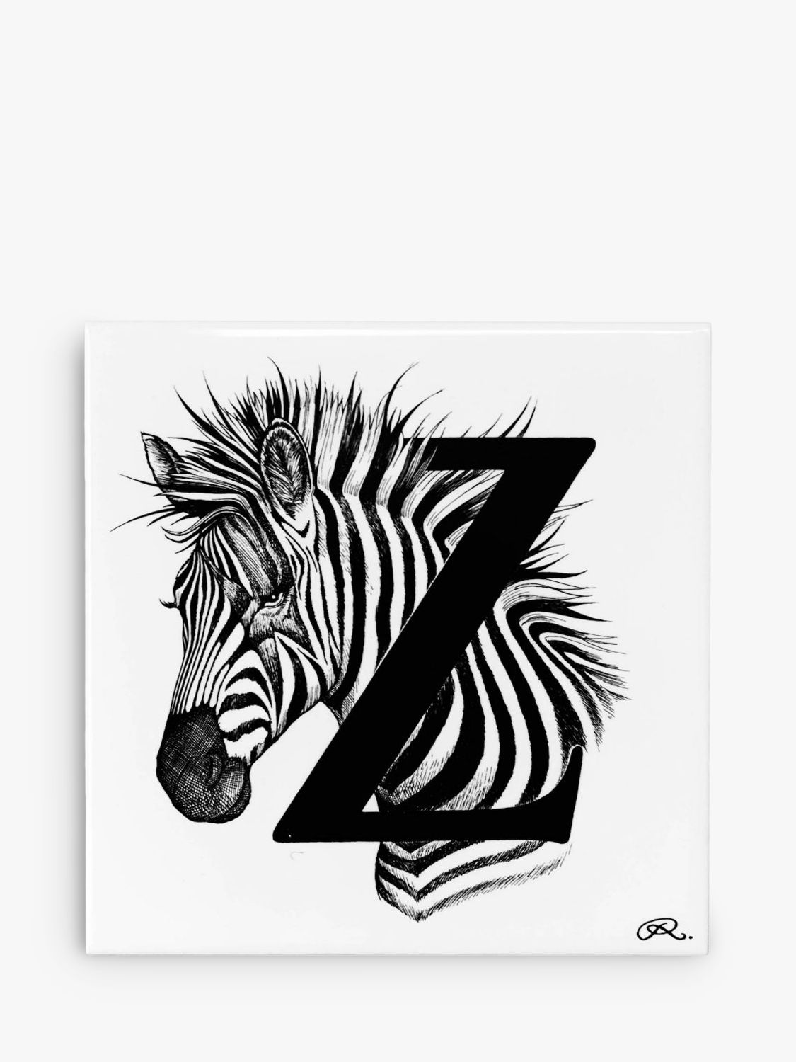 Rory Dobner Z - Zebra Decorative Tile