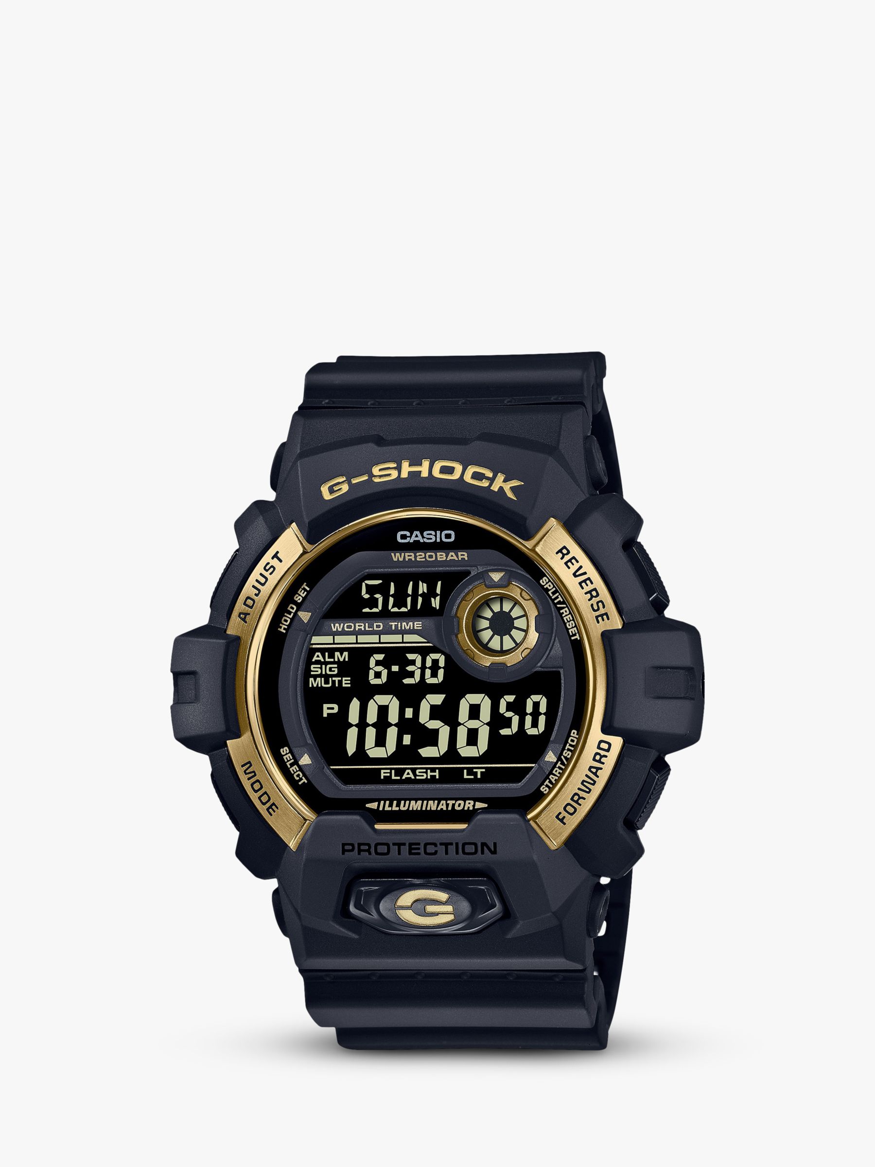 Casio G 00gb 1er Men S G Shock Digital Watch Black At John Lewis Partners