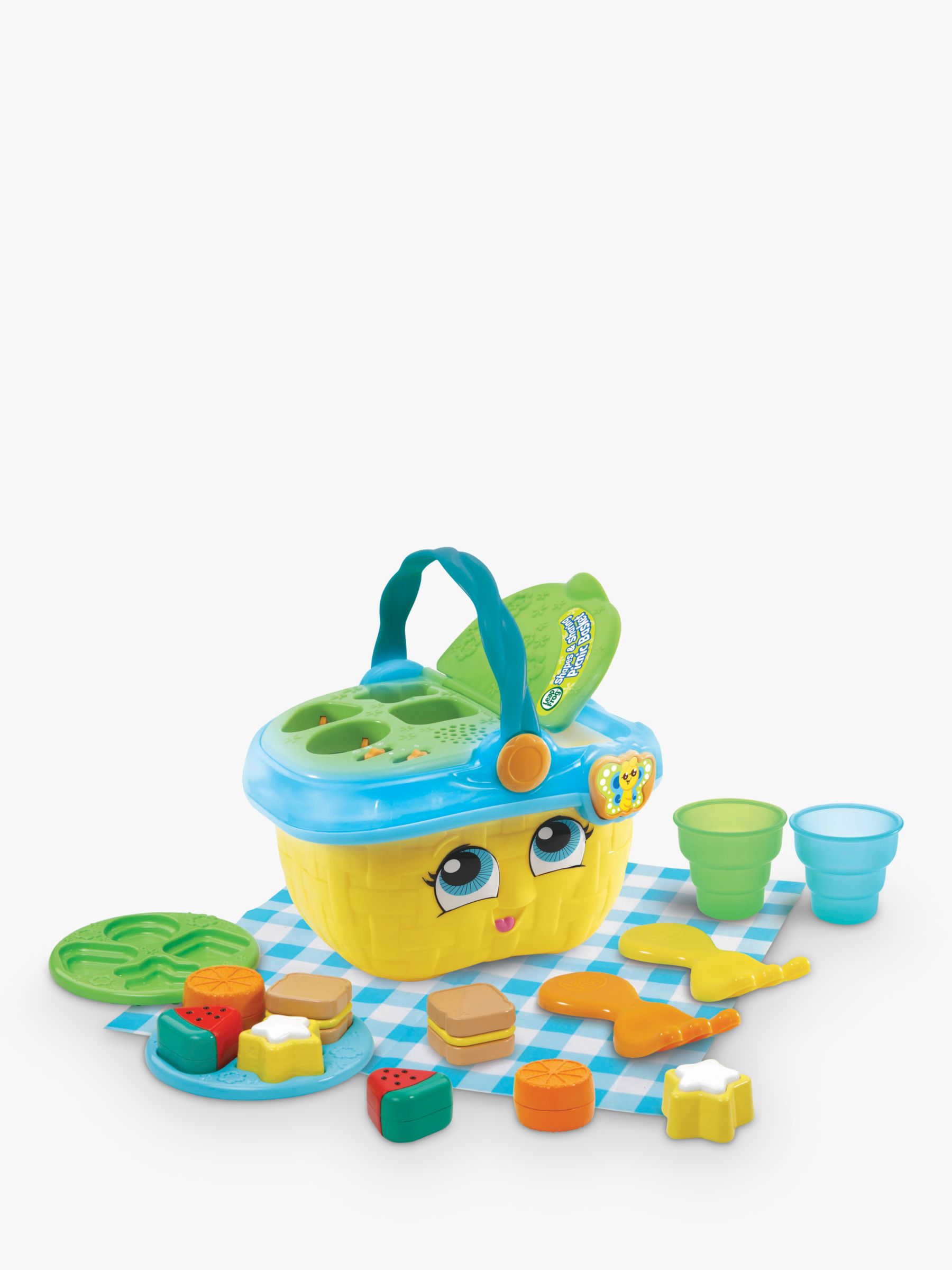 LeapFrog Shapes and Sharing Picnic Basket Frustration Yellow for sale online 