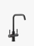 Pronteau by Abode Propure Quad 4-In-1 Instant Steaming Hot & Filtered Water 2 Lever Kitchen Tap, Matt Black