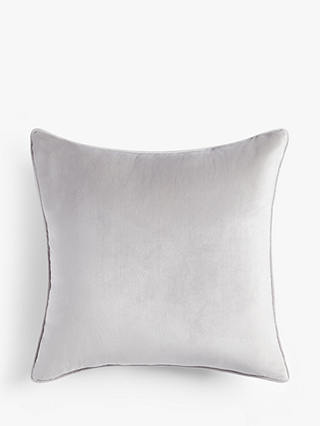 ANYDAY John Lewis & Partners Velvet Cushion, Silver Grey