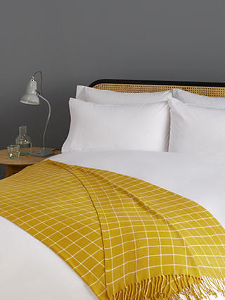 Anyday John Lewis Partners Grid Throw, Super King Size Bedspreads John Lewis