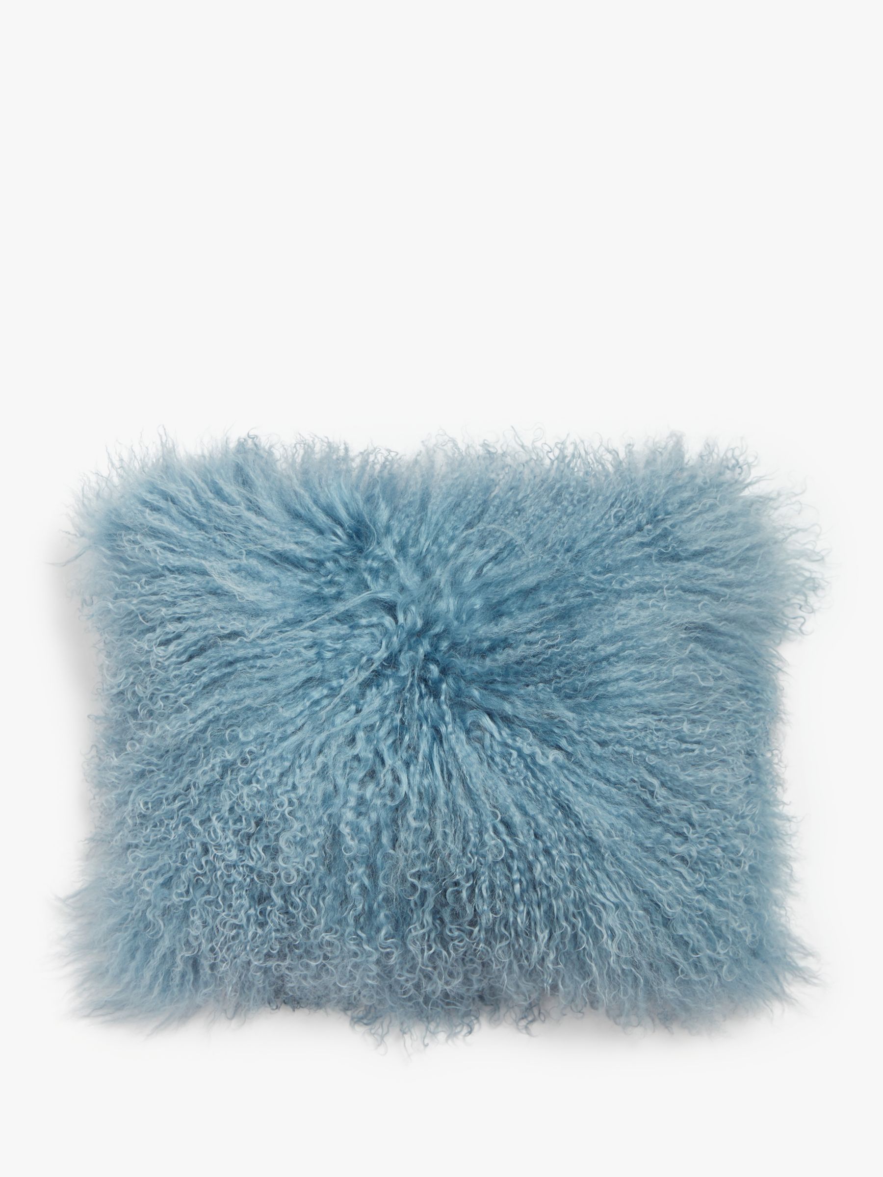 John Lewis Mongolian Cushion, French Blue