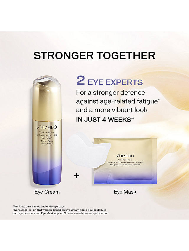 Shiseido Vital Perfection Uplifting and Firming Express Eye Mask, x 12 Sheets 2