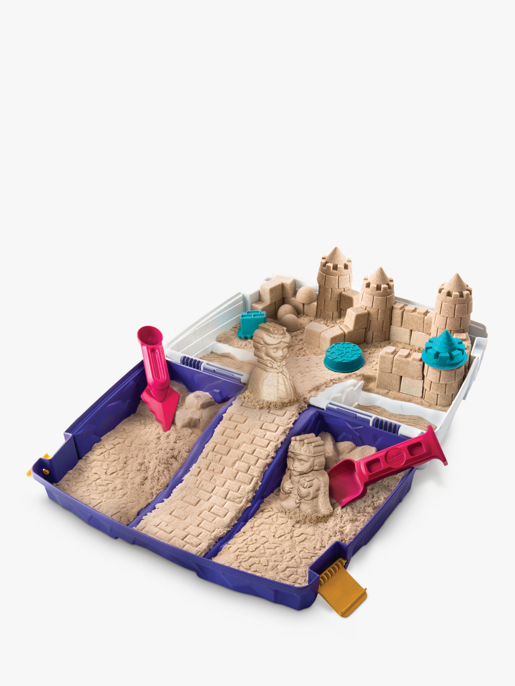 kinetic sand with folding sandbox