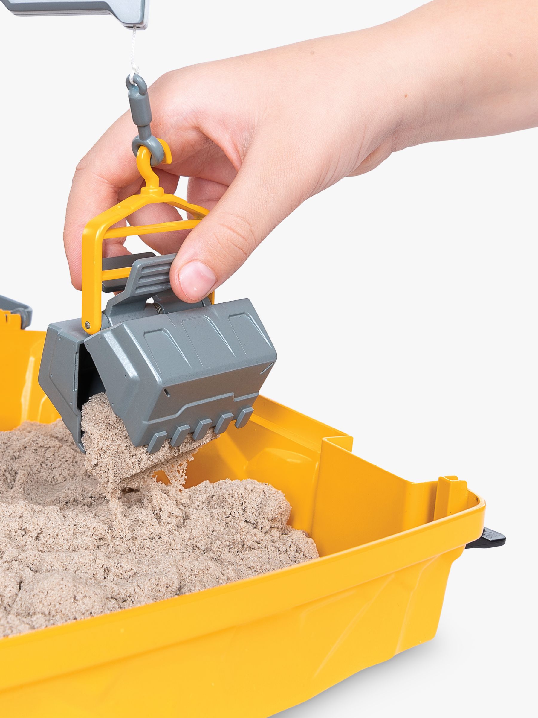 kinetic sand with folding sandbox