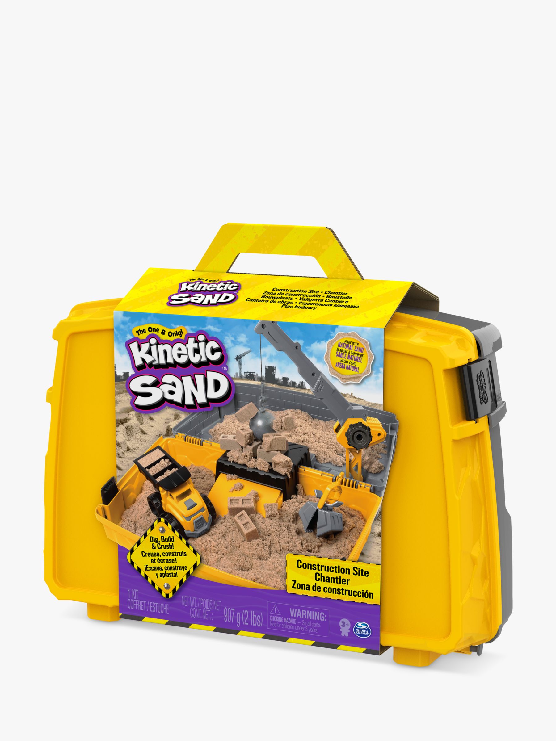 kinetic sand with folding sandbox