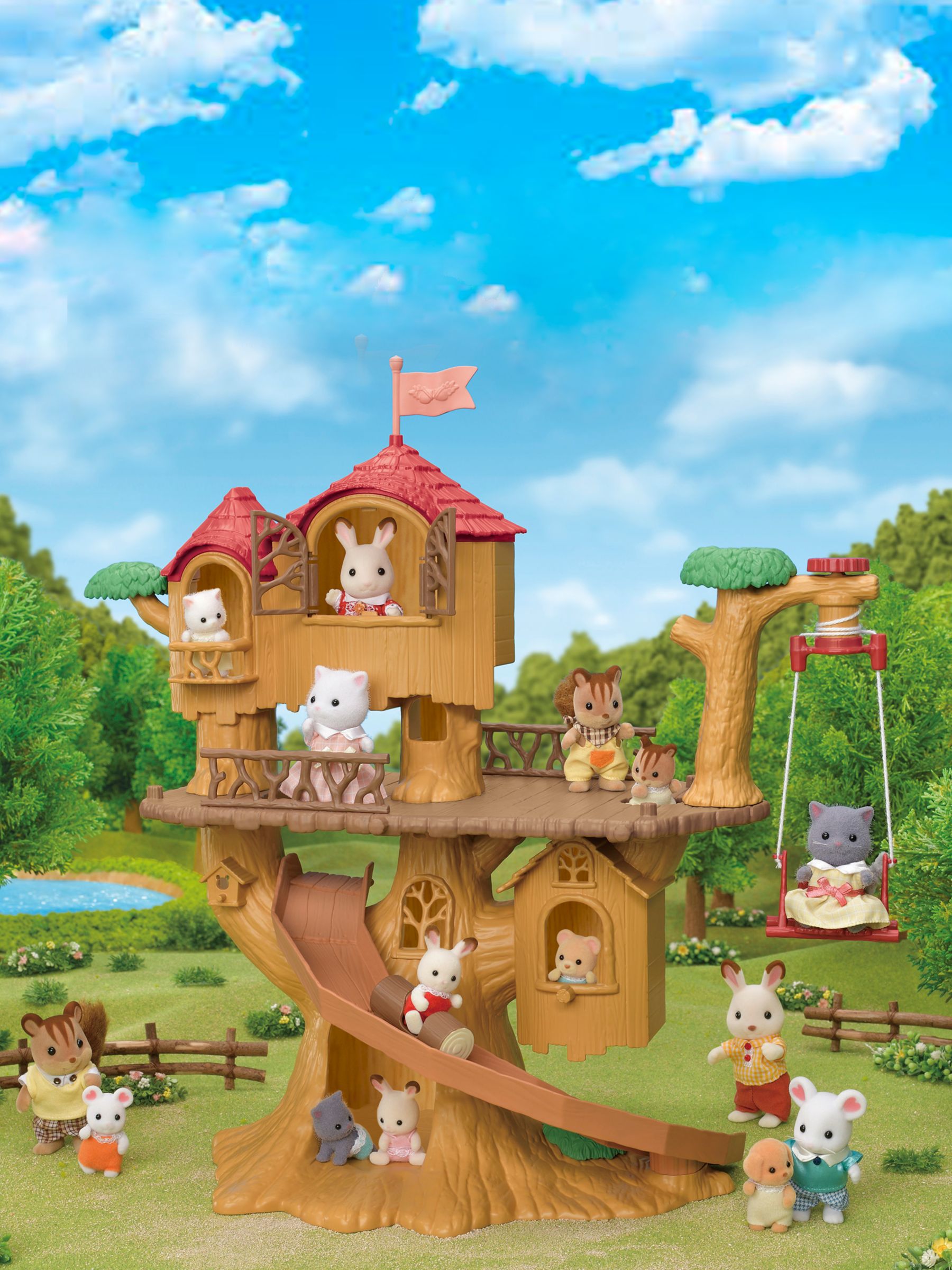 sylvanian families adventure tree house set