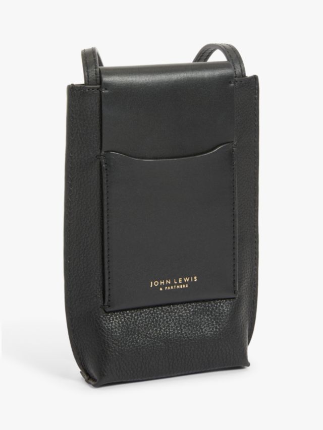 Leather deals phone bag