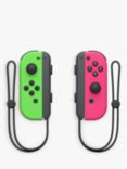 Nintendo Joy-Con Controllers for Switch Console, Neon Green/ Neon Pink