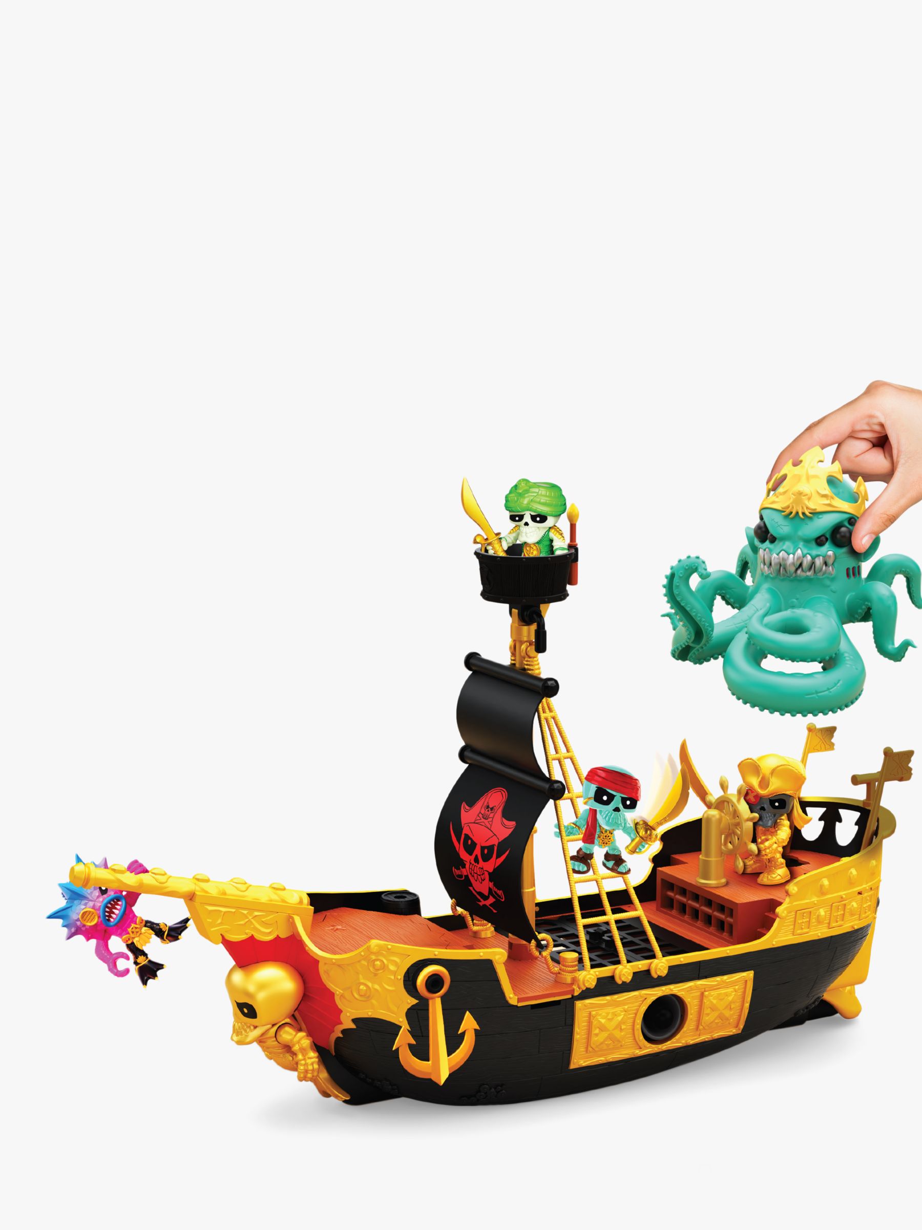 sunken gold treasure ship playset