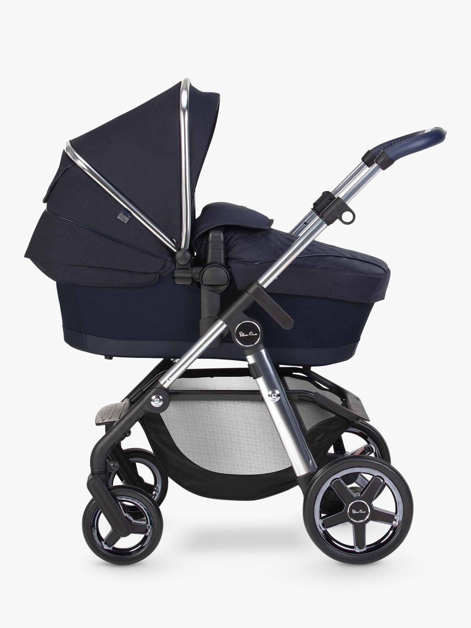 Silver Cross Pioneer 2020 Pushchair and Carrycot, Sapphire