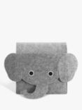 Little Stackers Edward Elephant Storage Bed Pocket, Grey