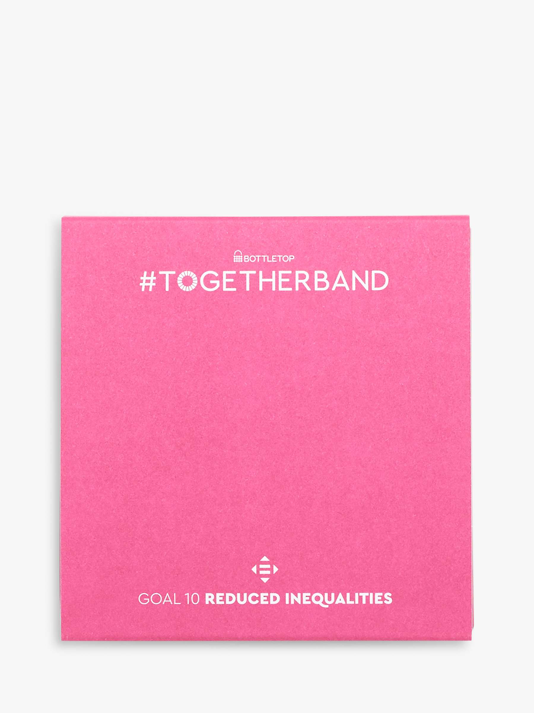 Buy #TOGETHERBAND UN Goal 10 - Reduced Inequalities Recycled Plastic Classic Bracelet, Pack of 2, Magenta Online at johnlewis.com