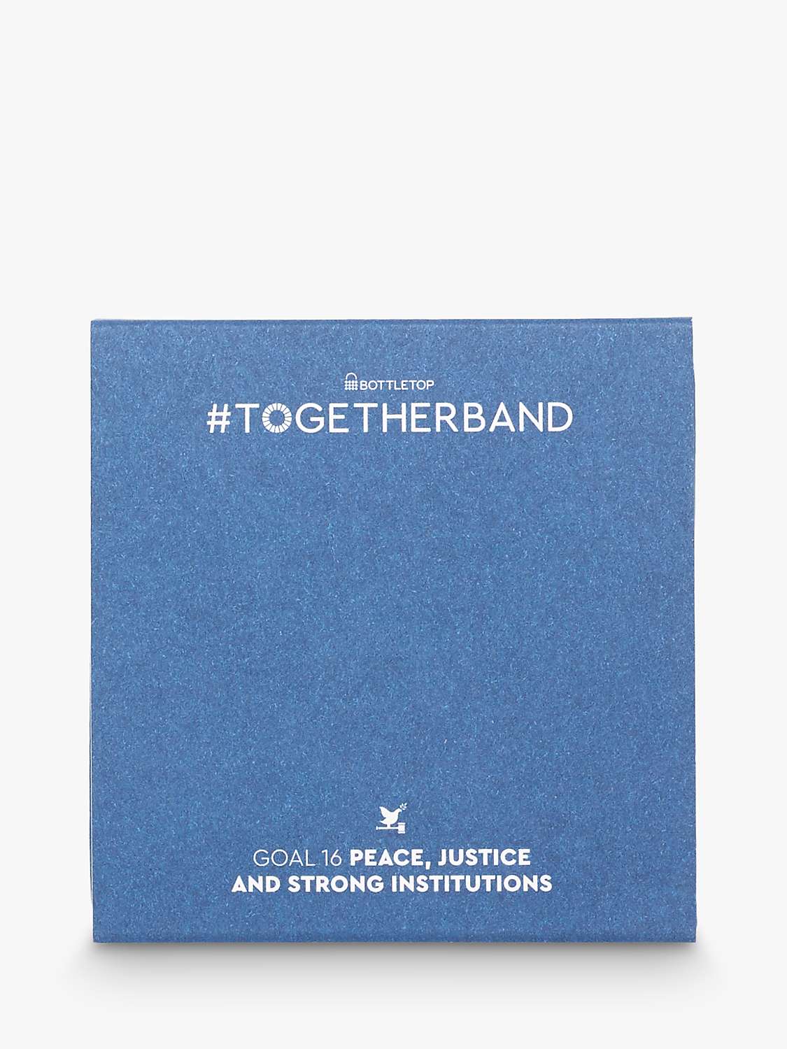 Buy #TOGETHERBAND UN Goal 16 - Peace, Justice and Strong Institutions Recycled Plastic Classic Bracelet, Pack of 2, Indigo Online at johnlewis.com