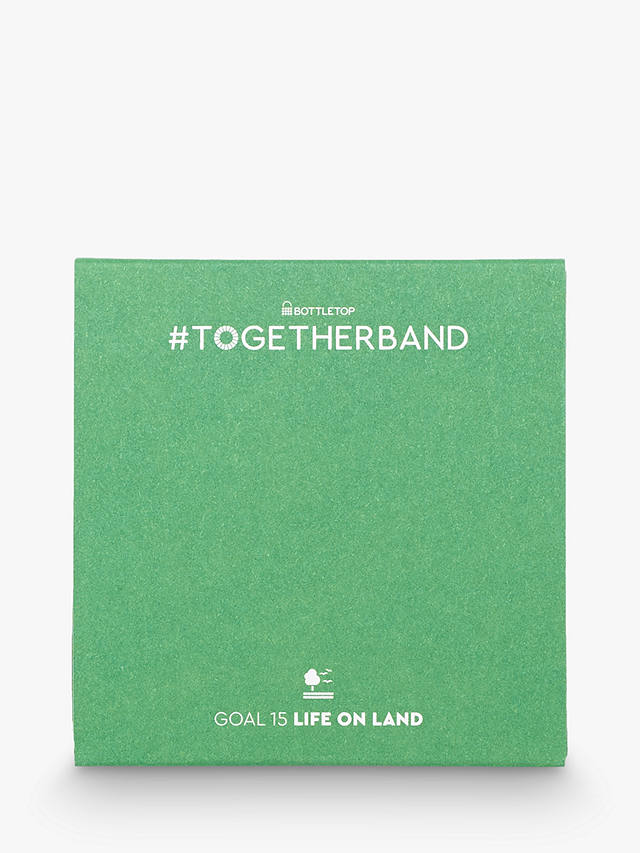 #TOGETHERBAND UN Goal 15 - Life On Land Recycled Plastic Classic Bracelet, Pack of 2, Lime