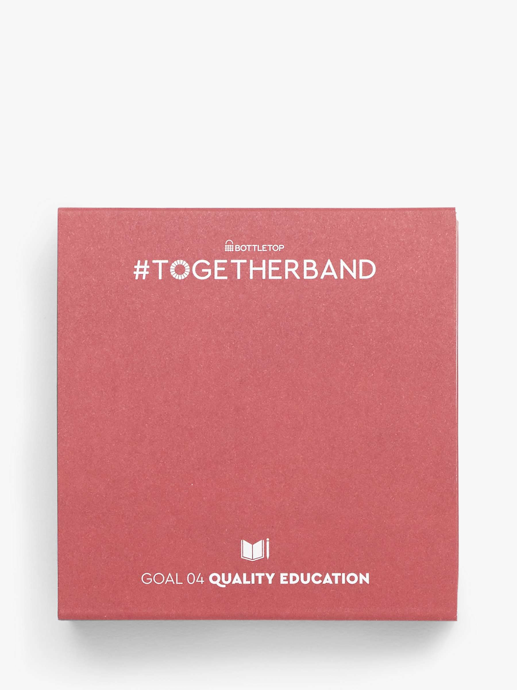 Buy #TOGETHERBAND UN Goal 4 - Quality Education Recycled Plastic Classic Bracelet, Pack of 2, Dark Red Online at johnlewis.com