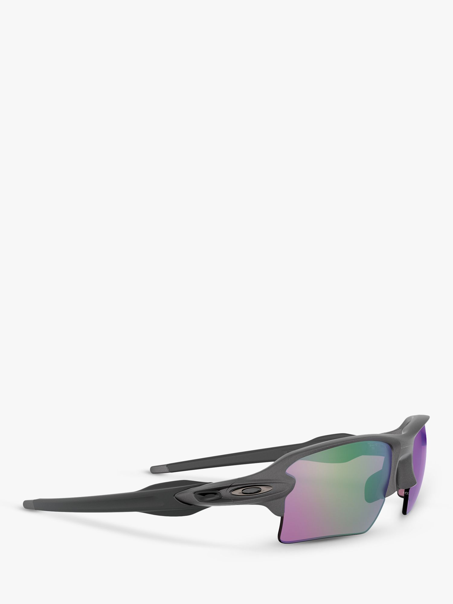 Oakley OO9188 Men's FLAK 2.0 XL Prizm Rectangular Sunglasses, Steel/Mirror Multi