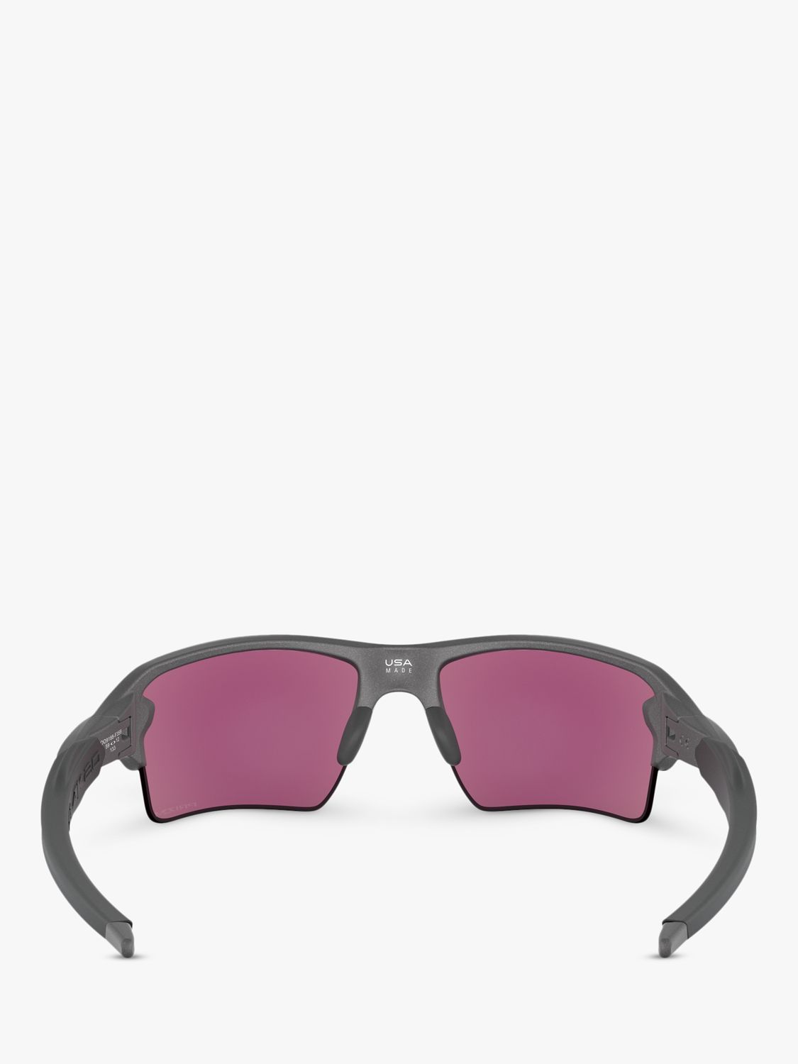 Oakley OO9188 Men's FLAK 2.0 XL Prizm Rectangular Sunglasses, Steel/Mirror Multi