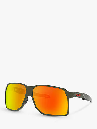 Oakley OO9446 Men's Portal Prizm Polarised Rectangular Sunglasses