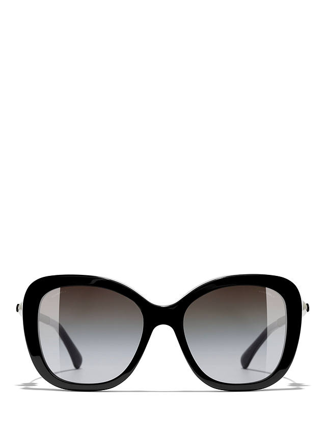 Chanel Square Sunglasses CH5339H, Black/Grey Gradient