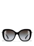 Chanel Square Sunglasses CH5339H, Black/Grey Gradient