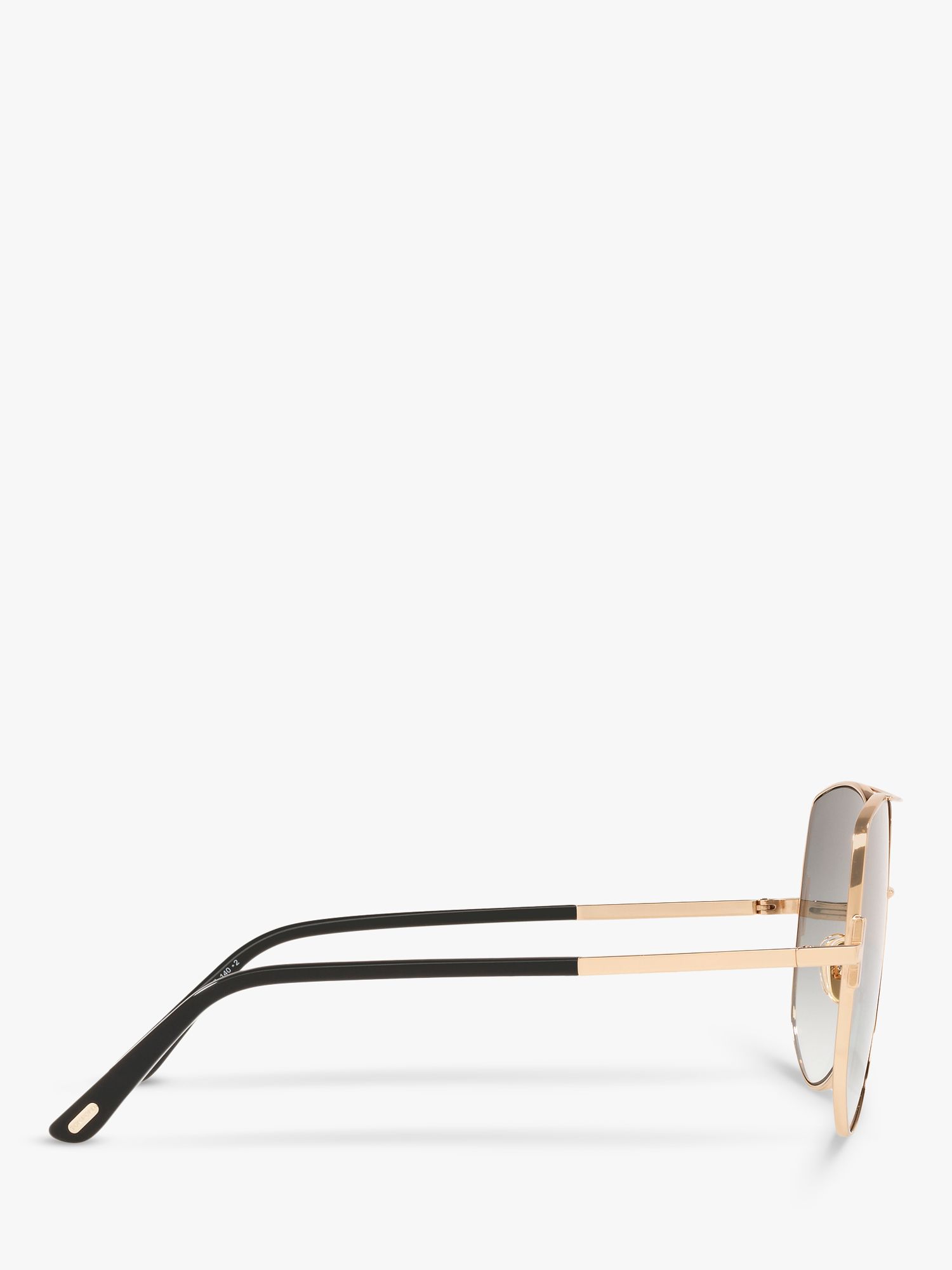 TOM FORD FT0783 Women's Lennox Aviator Sunglasses, Rose Gold/Grey Gradient  at John Lewis & Partners