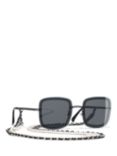 CHANEL Square Sunglasses CH4244 Gunmetal/Grey