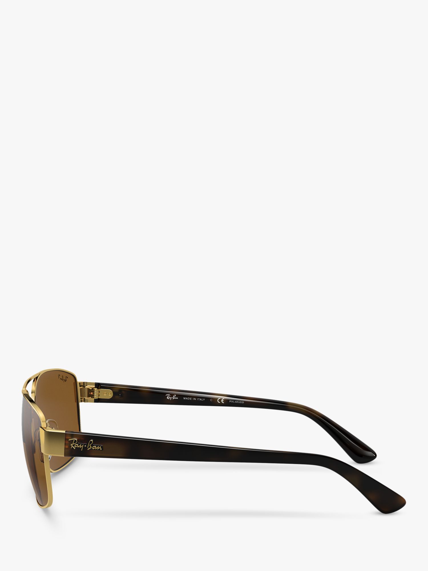 Buy Ray-Ban RB3663 Men's Polarised Rectangular Sunglasses Online at johnlewis.com