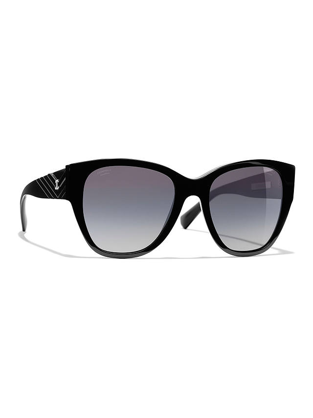 CHANEL Polarised Butterfly Sunglasses CH5412 Black/Grey Gradient