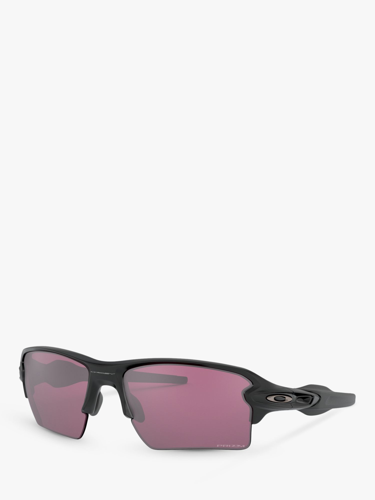Oakley OO9188 Men's FLAK  XL Prizm Rectangular Sunglasses, Matte  Black/Purple at John Lewis & Partners