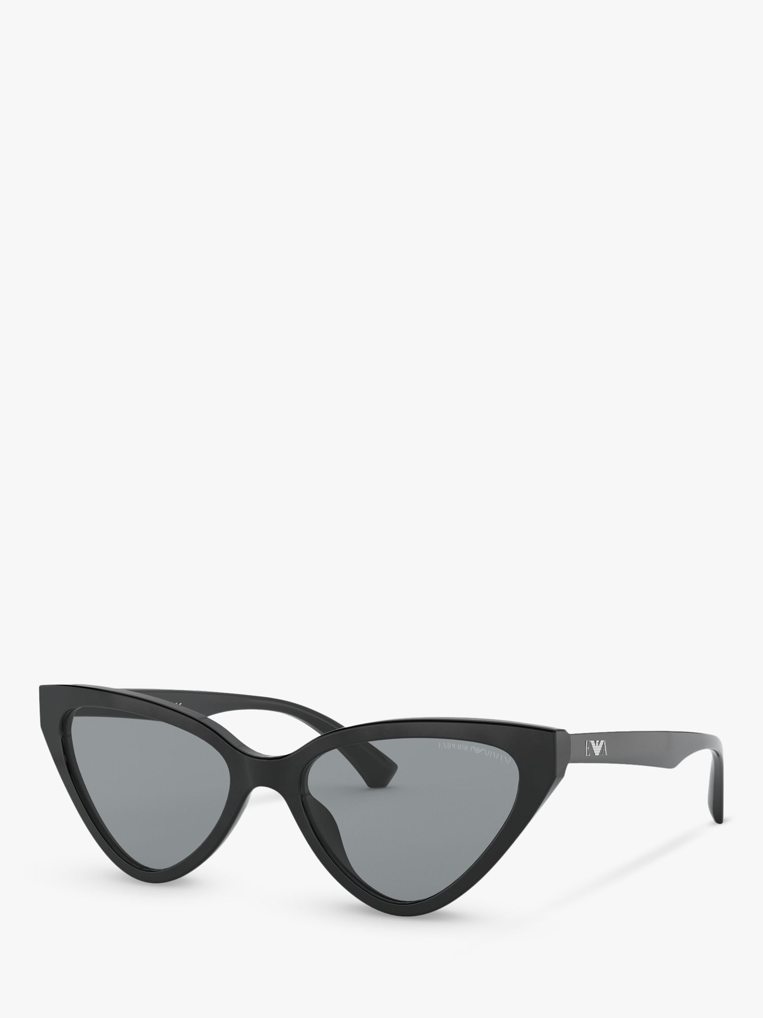 Emporio Armani EA4136 Women's Cat's Eye Sunglasses, Black/Grey at John  Lewis & Partners