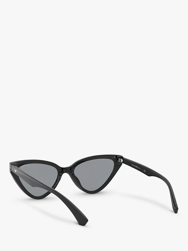 Emporio Armani EA4136 Women's Cat's Eye Sunglasses, Black/Grey